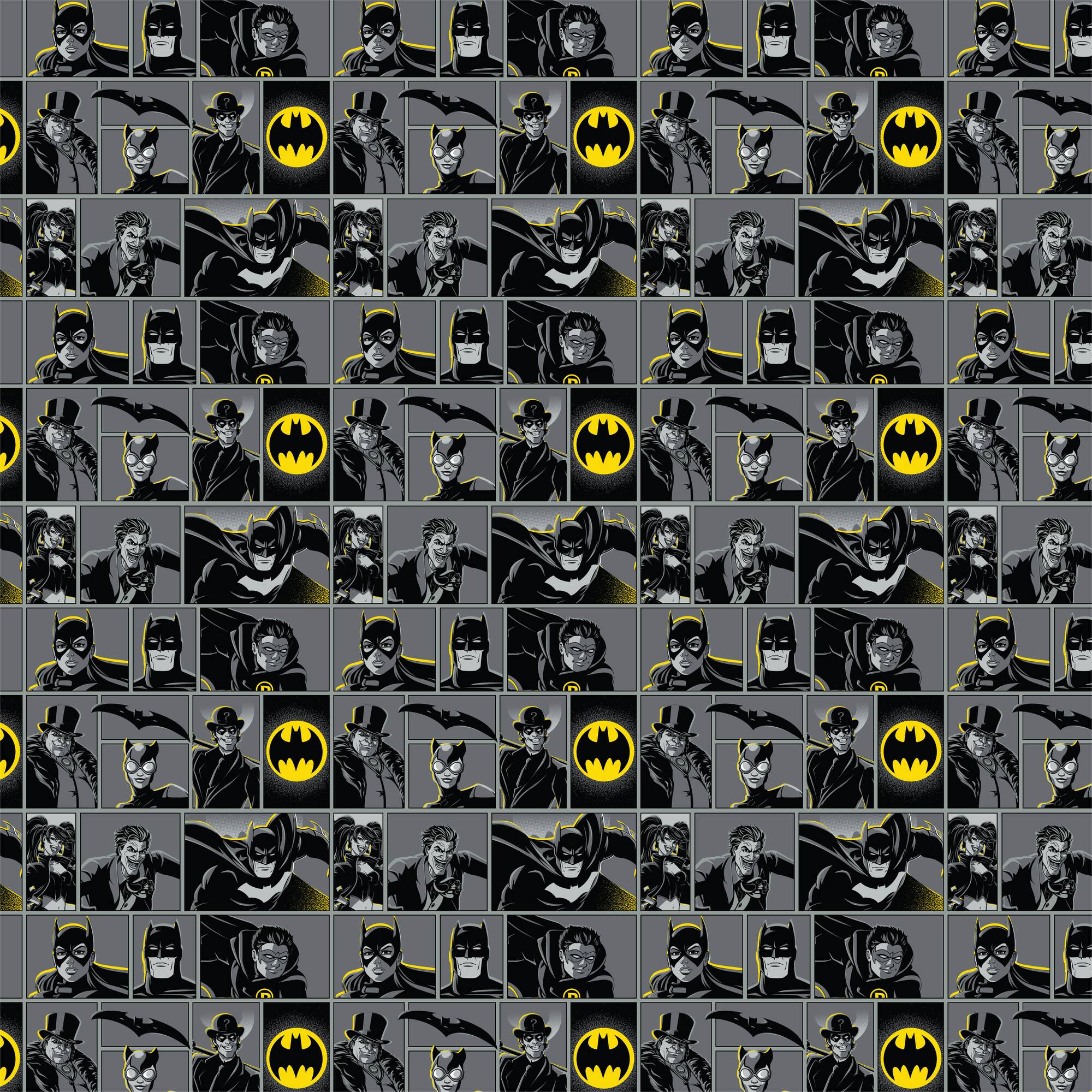 DC Comics Batman™ Team-Up Block Cotton Fabric